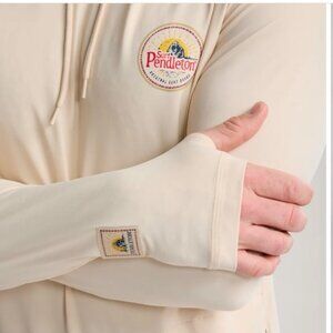 NWT Surf Pendleton Rashguard Shirt UPF 50+ Small Hooded Pullover Sun Protection